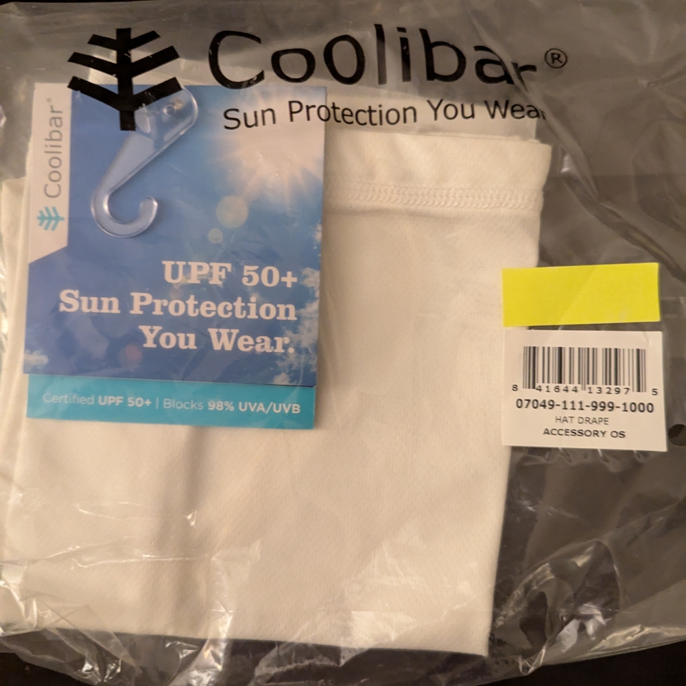 NWT Coolibar White Sun Protection Face/Neck